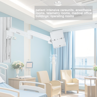 Support mural en alliage d'aluminium WEIYE Double bras pour moniteur patient Double section