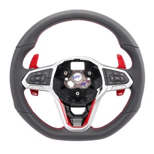 Volants en cuir perforé noir pour Audi I A3 A4 A5 A6 B7 8V B9 S3 <span class=keywords><strong>S4</strong></span> S5 RS3 RS4 RS5 RS6 RS7 C7 C8 - Product Image 6