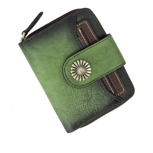 Fashion Zipper <b>Wallet</b> Women's <b>Ladies</b> Genuine Leather <b>Wallet</b> Simple Short Second Hand Purses Coin Pockets <b>Wallet</b> - Product Image 1