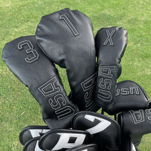 En gros Housses de tête de clubs de golf en bois USA, Lot de 3 pièces, Logo personnalisé, Housses de tête de fairway, Housse de tête de rescue - Product Image 5