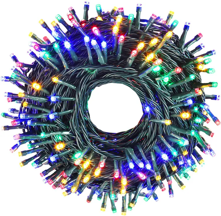 8 Work Modes Waterproof Wedding Party Fairy Holiday Xmas 32Ft 100 LED Multi Color Christmas String Fairy Lights