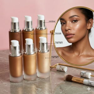 Surligneur liquide maquillage miroitant et brillant illuminateur rayonnant Ultra-lisse <span class=keywords><strong>pour</strong></span> visage pommette corps lueur bronzant apprêt <span class=keywords><strong>pour</strong></span> le visage - Product Image 1