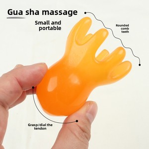 Peigne de massage en résine en forme de pieuvre avec fonction de drainage des méridiens du cuir chevelu, vente en gros d'usine, taille 6 cm x 4,2 cm - Product Image 2