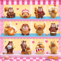 Boonie Bears Blind Box Calorie Battle Series Anime Bear Figurine Mystery BoxCartoon Collectible Ornament for Wholesale