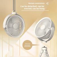 Ventilateur poulpe portable rechargeable personnalisé en gros capacité de batterie bras flexibles support