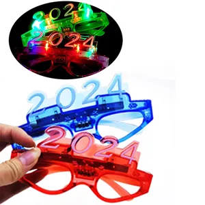眼镜发光墨镜发光二极管闪光灯派对眼镜阴影新年快乐成人眼镜派对用品