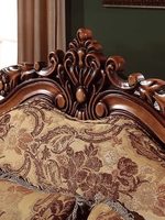 Canapé en tissu de style européen, amovible et lavable, en forme de L, pour salon, adapté aux petites/grandes maisons, style pastoral, villa européenne