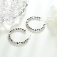 Boucles d'oreilles créoles Kirin vintage plaqué or argent sterling 925, motif cercle géométrique, perles et zircon, mignonnes, pour mariage, bijoux de mode pour femme