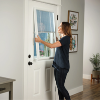 Volets de salle de bain horizontaux avec cadre en verre blanc à profil surélevé 22x36 pouces, panneau de remplacement en verre Low-E pour porte