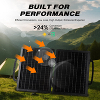Vente en gros de station solaire moderne pliable portable 15W 30W 45W 60W 75W 90W Panneaux solaires d'extérieur pour la maison