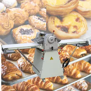 Elektrikli kruvasan Laminoir pastane 520 ekmek Baklava kullanılan puf böreği yufka açma makinesi laminasyon tabaka haddeleme makinesi 220v