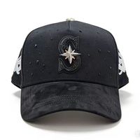 Casquette de baseball brodée 5 panneaux en daim de qualité G5 OEM/ODM, modèle Dandiii Hats X Sad Boyz, pour hommes, collection Gorras the Beard Hats, Barbas Hats
