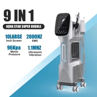 9-in-1 professionele gezichtsreinigingsmachine met aqua peeling zuurstofbelletjes voor huidverjonging en huidversteviging