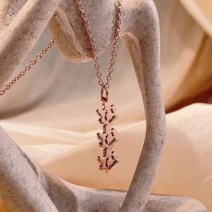 Dropshipping Name Necklace Stainless Steel Cat Paw <b>Dog</b> Paw Necklace for Pet <b>Moms</b> Pet Memorial Gift - Product Image 1