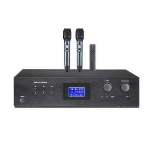 Clk Dual Channel Card Pack Amplifier 150W With <b>Wireless</b> <b>Microphones</b> For Ktv And Home Theater - Product Image 1