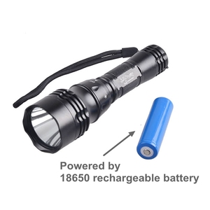 IP68 100M Đường Dài Lặn <span class=keywords><strong>Torch</strong></span> Led Đèn Pin Scuba 18650 Sạc Đèn Pin Lặn Dưới Nước - Product Image 4