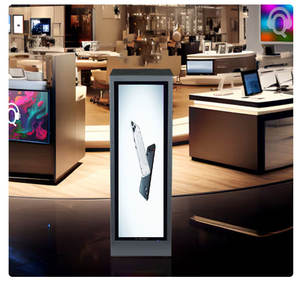 Écran LCD personnalisé de 43 pouces, écran LCD numérique, piédestal, armoire de rangement arrière, armoire LCD sur pied pour centre commercial, exposition - Product Image 1