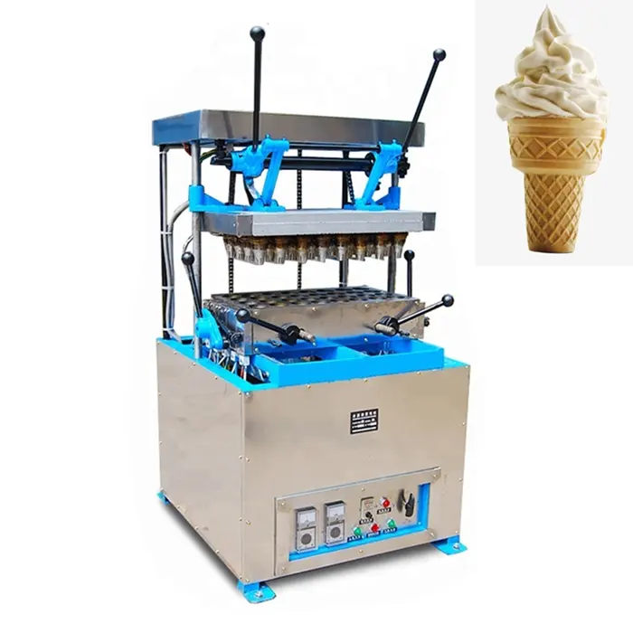 Fabrika fiyat tatlı Pizza yapma yenilebilir Waffle kupası dondurma koni makinesi makinesi