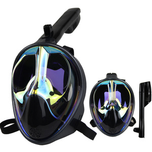 Máscara de Buceo Facial Completa HhaoSport, de Fibra de Carbono Electrochapada, con una Sola Ventana, para Adultos - Product Image 2