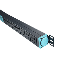 Multiprise PDU 8 ports 10/16A Distributeur d'alimentation Premium 240v avec connexion de barre de cuivre intégrée pour les centres de données en rack de serveur