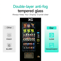 Promoción de Nuevo Producto: Máquina Expendedora Combinada Pequeña de Aperitivos y Bebidas, Máquina Expendedora Combinada Automática para Exteriores con Pago con Tarjeta de Crédito
