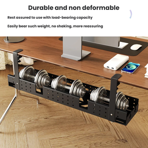 <span class=keywords><strong>Underdesk</strong></span> cáp giá khay cáp không có khoan chèn lưu trữ và tổ chức Hộp Máy Tính Bàn dưới Cáp tổ chức giá - Product Image 4
