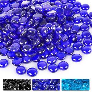 ガラス石平らな大理石虹色の小石環境に優しいキッチン用耐久性リビングルーム花瓶ボウルフィラー装飾 - Product Image 2