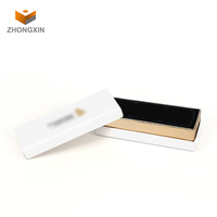 Boîtes de paille couverte de chocolat blanc, boîtes d'emballage cadeaux de luxe, 12 pièces