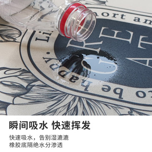 Alfombra de Baño de Tierra de Diatomeas, Rectangular, Antideslizante, de Secado Rápido, con Patrón Geométrico, para Uso Doméstico - Product Image 4