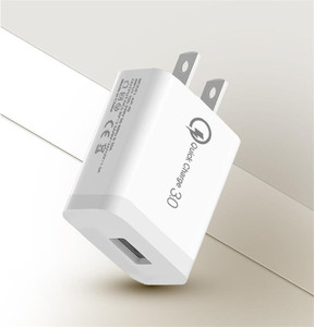 Caricabatterie USB QC3.0, Adattatore di Ricarica Rapida QC 3.0, 3.5A 18W, Caricatore da Muro Portatile con Spina EU/US per <span class=keywords><strong>SAMSUNG</strong></span>, IPHONE, HUAWEI - Product Image 2