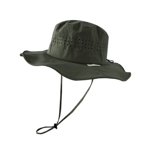 Sombrero de Pesca y Senderismo con Protección Solar UPF50+, Ala Ancha, Transpirable, de Secado Rápido, Color Verde Militar, Plegable, para Adultos - Product Image 1
