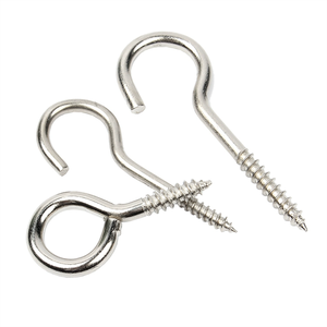 Vis autotaraudeuse d'oeil de mouton galvanisée sur mesure avec cercle <span class=keywords><strong>Crochet</strong></span> de lumière de cercle d'oeil de mouton avec anneau de boucle <span class=keywords><strong>Crochet</strong></span> de vis de clou pour bois - Product Image 4