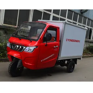 200cc/250cc/300cc Three wheel enclosed cabin tricycle/ closed container cargo box tricycle/refrigerator cargo tricycle
