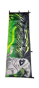 Drapeau publicitaire personnalisé Nabori pour course automobile, conception couleur intégrale, 100 % polyester, drapeaux Nobori avec impression de logo personnalisé - Product Image 6