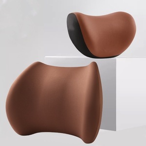 Lumbar Support <b>Pillow</b> <b>U</b> <b>Shape</b> Memory Foam Suede Back Cushion For Car Seat - Product Image 1