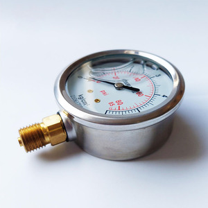 0-6KG/0-85PSI Stainless Steel Manometer Digital Glycerin Oil <strong>Filled</strong> <strong>Pressure</strong> <strong>Gauge</strong> - Product Image 3