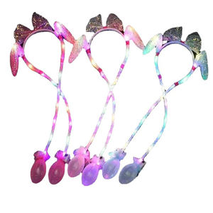 Festival-Party <span class=keywords><strong>LED</strong></span>-Bewegliche Hasenohren-Stirnbänder Niedliche Plastik-Leuchtstirnbänder mit Pumpe - Product Image 6