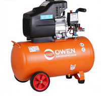 Kompresor Udara Industri OWEN Bersertifikasi CE TUV BM-2550 Berpelumas Berpendingin Udara PLC Motor Senyap Pompa Mesin Bearing Mobile Portabel