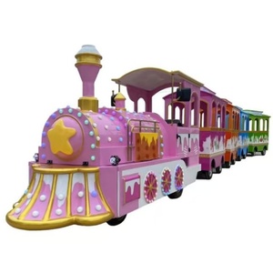 Treno Elettrico Senza Binari per Bambini da Parco Divertimenti, Fornitore Cinese, Batteria 100-200AH, Velocità 7KM/<span class=keywords><strong>H</strong></span>, Capacità Elevata - Product Image 1