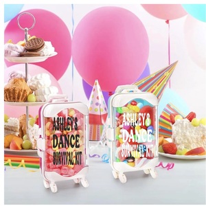 Mini valise de voyage créative en plastique Boîte à bonbons Nouveauté Valise de poupée Mini valise à bagages Boîte-cadeau pour poupée Fête de mariage - Product Image 6