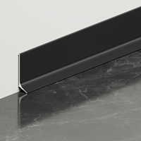 Bande de plinthe métallique autocollante ultra-fine, plinthe flexible en aluminium pour une décoration rapide des murs et des sols