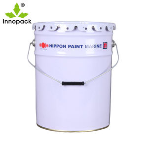 China Manufacture OEM ODM Free Sample Grease Tinplate Pail Resin Metal Bucket with Flower <b>Lid</b> - Product Image 1