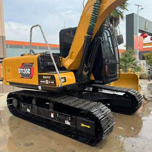 SANY SY135C 13.5ton Used Refurbished Hydraulic <b>Small</b> Crawler Excavator Isuzu Engine <b>Pump</b> Gearbox Gear Core Components Included - Product Image 1