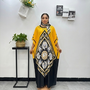 Nouvelle Robe Abaya Ample Décontractée pour Femmes Adultes Musulmanes, Style Ethnique Africain Bubu Dashiki Brodé, Collection Été 2025 - Product Image 4