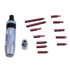 Juego de 13 Uds. Extractor de tornillos dañados oxidados, destornillador de martillo con adaptador de enchufe hexagonal de puntas S2 - Product Image 2