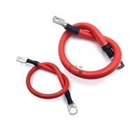 Cable de Batería de Cobre Puro de 10/16/25 mm² con Terminal de Cobre Estañado, Cable de Tierra para Conexión de Batería de Motor e Inversor