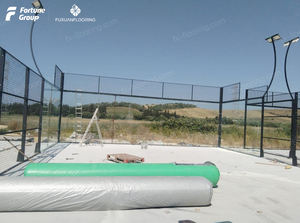 El mejor fabricante de canchas panorámicas de Pádel compra Cancha de Pádel para exteriores con césped artificial y vidrio - Product Image 6