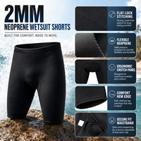 Short de plongée en néoprène de 2 mm, short thermique léger pour les surfeurs et les plongeurs professionnels