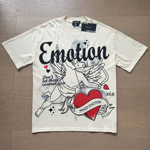Mixed Emotion Shirts Grunge Washed Heavyweight Tee Oversized 100% Cotton Dark Aesthetic Alt Streetwear <strong>Emo</strong> Mens Fashion - Product Image 4