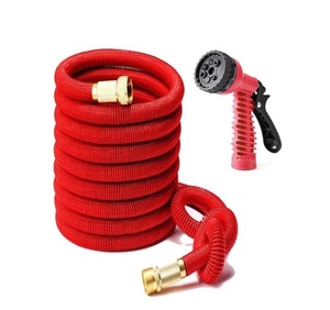 Tuyau <span class=keywords><strong>d</strong></span>'<span class=keywords><strong>arrosage</strong></span> de jardin avec raccords en laiton, tuyau extensible 3 fois, avec ensemble de buses à 7 fonctions, ensemble de tuyaux <span class=keywords><strong>d</strong></span>'eau - Product Image 1